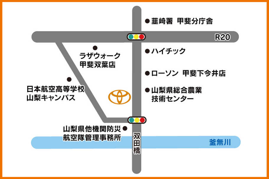 新韮崎地図